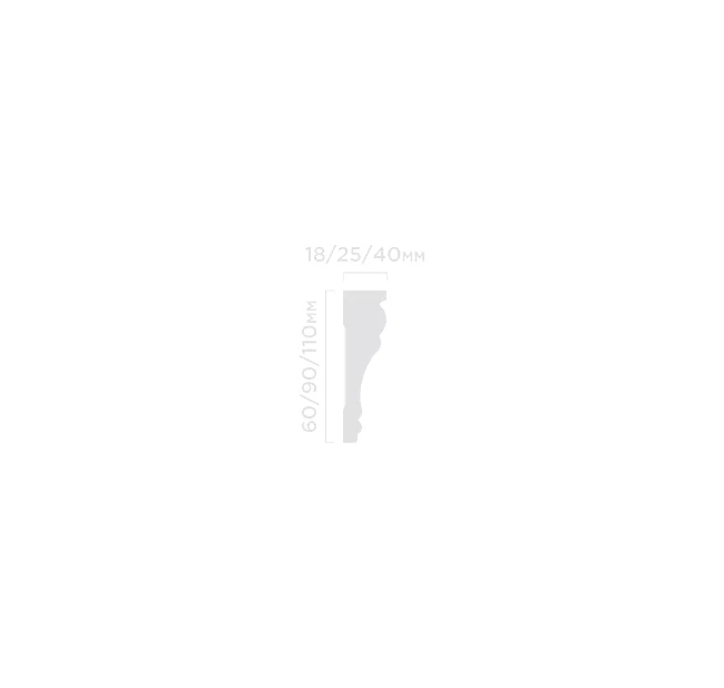 Плинтус потолочный Hi Wood T1090 25х90х2000 мм Плинтус потолочный Hi Wood T1090 25х90х2000 мм