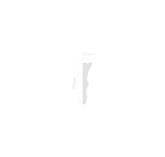 Плинтус потолочный Hi Wood M1707 17х70х2000 мм Плинтус потолочный Hi Wood M1707 17х70х2000 мм