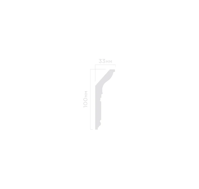 Плинтус потолочный Hi Wood L1902M 100х33х2000 мм Плинтус потолочный Hi Wood L1902M 100х33х2000 мм