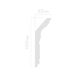 Плинтус потолочный Hi Wood L1902M 100х33х2000 мм