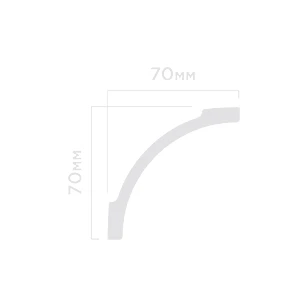 Плинтус потолочный Hi Wood A97 70х70х2000 мм