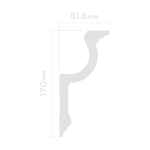 Плинтус потолочный Hi Wood A188 81.6х170х2000 мм