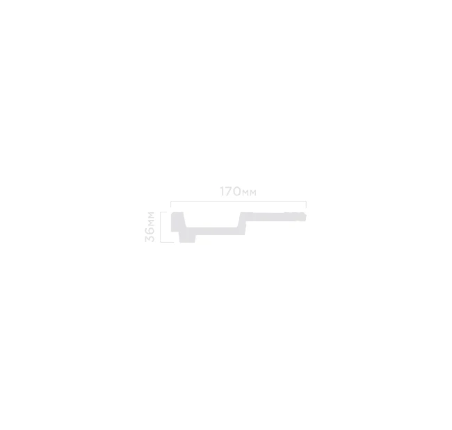 Плинтус потолочный Hi Wood A170V1 36х170х2000 мм Плинтус потолочный Hi Wood A170V1 36х170х2000 мм