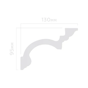 Плинтус потолочный Hi Wood A160 95х130х2000 мм