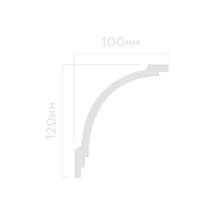 Плинтус потолочный Hi Wood A156 100х120х2000 мм