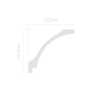 Плинтус потолочный Hi Wood A151 104х110х2000 мм