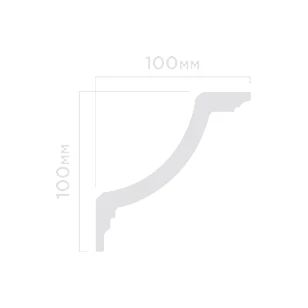Плинтус потолочный Hi Wood A141 100х100х2000 мм