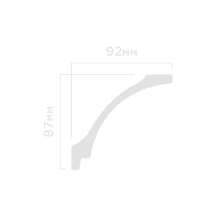 Плинтус потолочный Hi Wood A126 87х92х2000 мм
