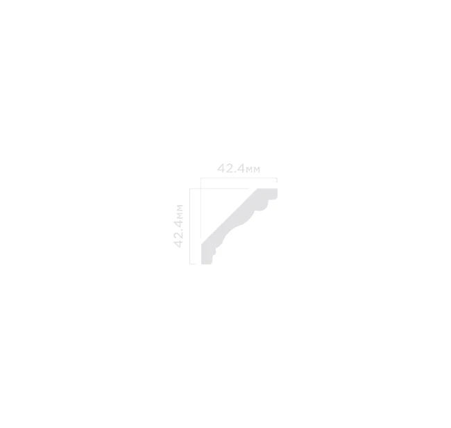 Плинтус потолочный Hi Wood A1060 42.4х42.4х2000 мм Плинтус потолочный Hi Wood A1060 42.4х42.4х2000 мм