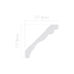 Плинтус потолочный Hi Wood A1011 77.8х77.8х2000 мм