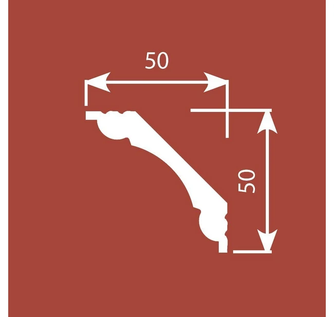 Карниз Cosca Decor KX001 50х50х2000 мм Карниз Cosca Decor KX001 50х50х2000 мм