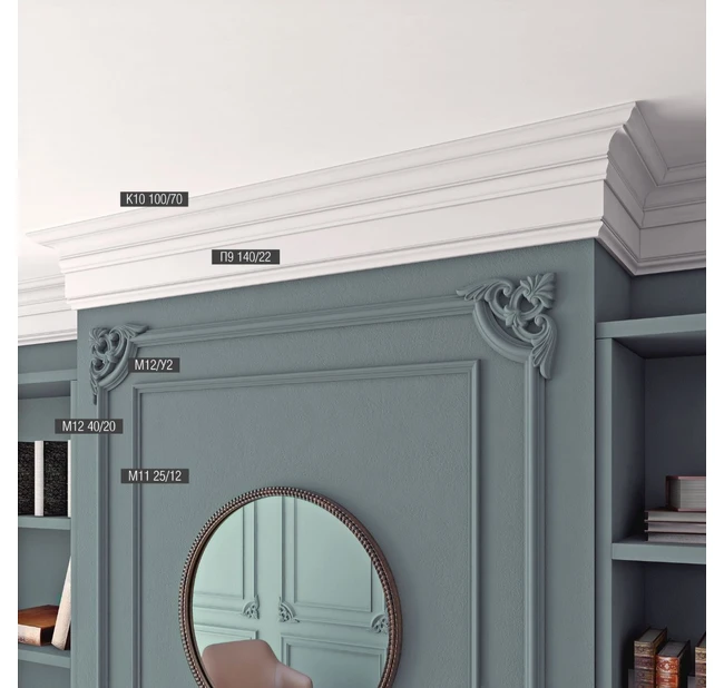 Потолочный карниз Bello Deco К10 100-70 Потолочный карниз Bello Deco К10 100-70