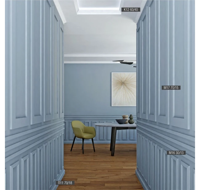 Потолочный карниз Bello Deco К12 60-40 Потолочный карниз Bello Deco К12 60-40