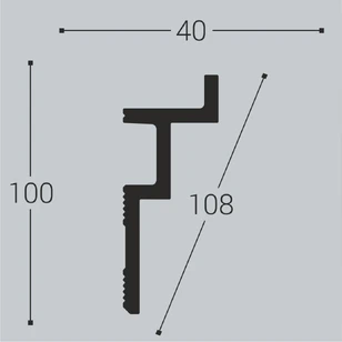 Потолочный карниз Bello Deco К13100-40