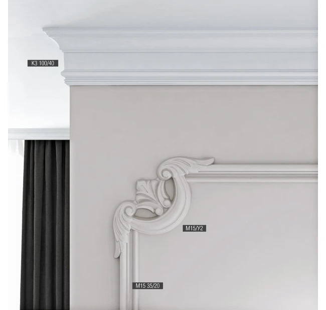 Потолочный карниз Bello Deco К3 100/40 Потолочный карниз Bello Deco К3 100/40