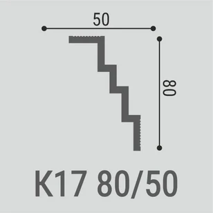 Потолочный карниз Bello Deco К17 80-50