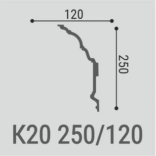 Потолочный карниз Bello Deco К20 250-120