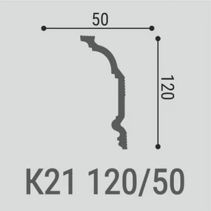 Потолочный карниз Bello Deco К21 120-50