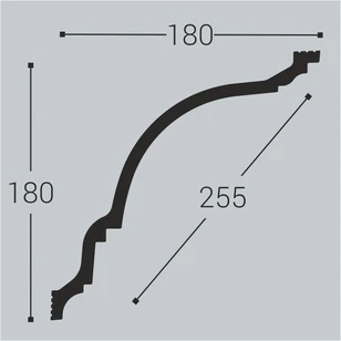 Потолочный карниз Bello Deco К23 180-180