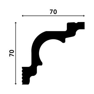 Карниз Decostar Polystyle SG-А70/70