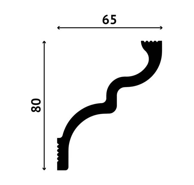 Карниз Decostar Polystyle SG-80/65 Карниз Decostar Polystyle SG-80/65