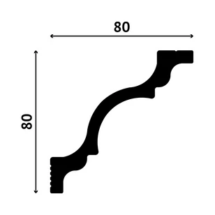Карниз Decostar Polystyle SG-80/80