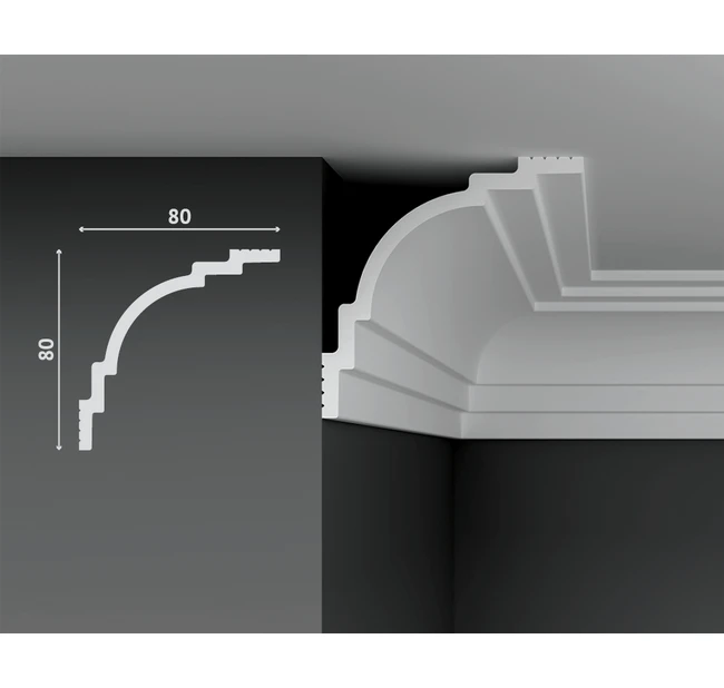 Карниз Decostar Polystyle SG-B80/80 Карниз Decostar Polystyle SG-B80/80