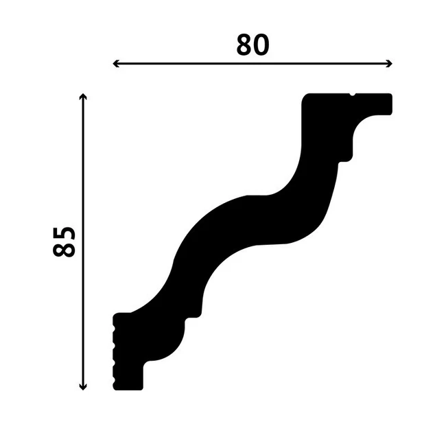 Карниз Decostar Polystyle SG-B85/80 Карниз Decostar Polystyle SG-B85/80
