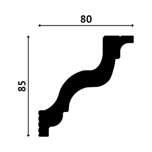 Карниз Decostar Polystyle SG-B85/80