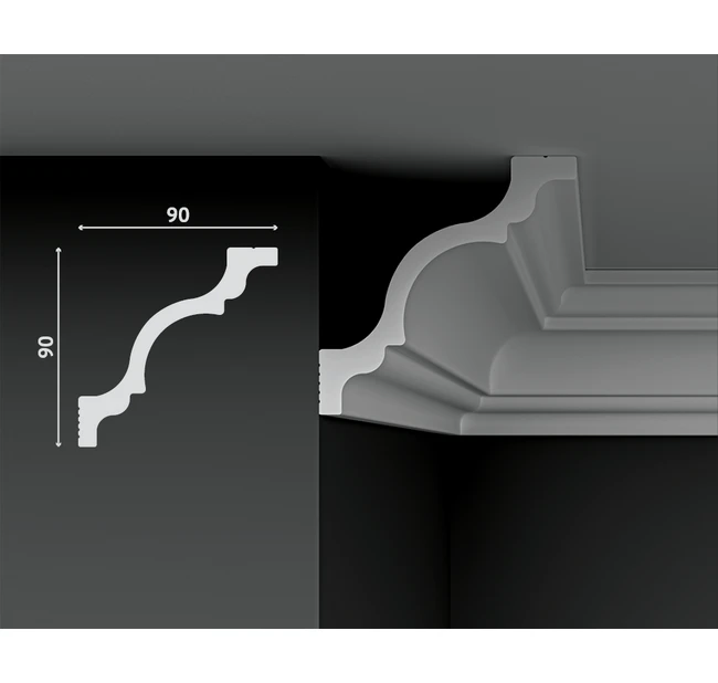 Карниз Decostar Polystyle SG-B90/90 Карниз Decostar Polystyle SG-B90/90