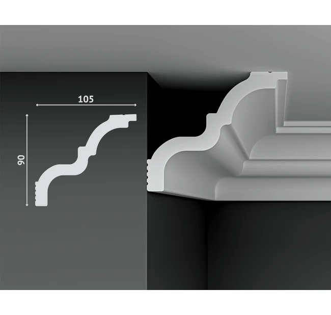 Карниз Decostar Polystyle SG-B90/105 Карниз Decostar Polystyle SG-B90/105