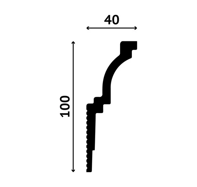 Карниз Decostar Polystyle SG-B100/40 Карниз Decostar Polystyle SG-B100/40