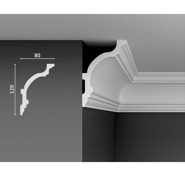 Карниз Decostar Polystyle SG-B120/80 Карниз Decostar Polystyle SG-B120/80