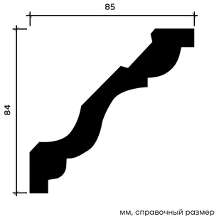 Карниз Европласт 1.50.293 гибкий 85х84х2000 мм