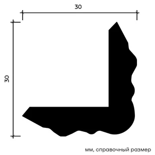 Карниз Европласт 1.50.295 жёсткий 30х30х2000 мм