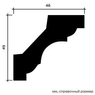 Карниз Европласт 1.50.115 гибкий 46х49х2000 мм