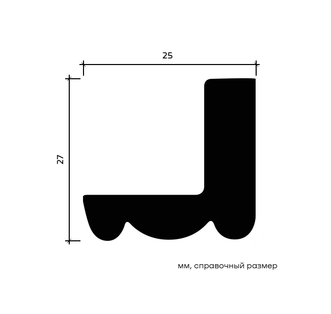 Карниз Европласт 1.50.258 гибкий 25х27х2000 мм Карниз Европласт 1.50.258 гибкий 25х27х2000 мм