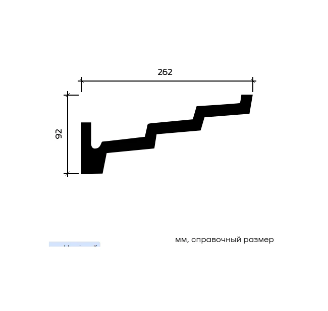 Карниз Европласт 1.50.145 жёсткий 262х92х2000 мм Карниз Европласт 1.50.145 жёсткий 262х92х2000 мм