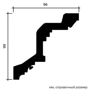 Карниз Европласт 1.50.169 гибкий 96х99х2000 мм