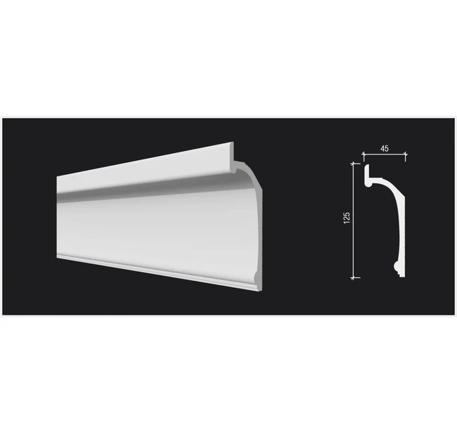 Карниз Decor-Dizayn DD518 45х125х2000 мм Карниз Decor-Dizayn DD518 45х125х2000 мм