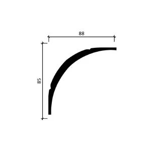 Карниз Decor-Dizayn DD46 88х85х2000 мм