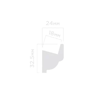 Молдинг Hi Wood LB32 24х32.5х2000 мм