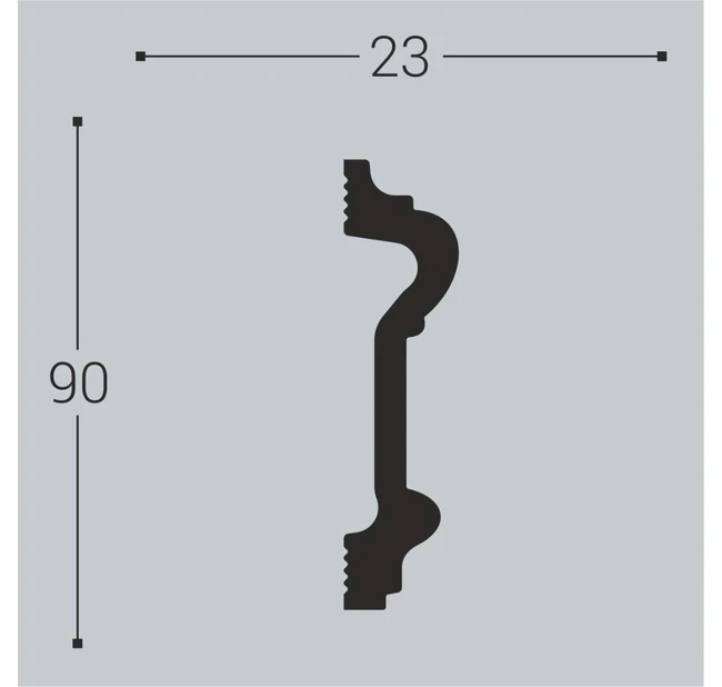 Настенный молдинг Bello Deco М1 90-23 Настенный молдинг Bello Deco М1 90-23