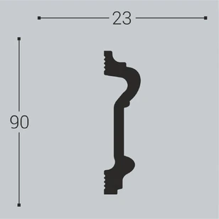 Настенный молдинг Bello Deco М1 90-23