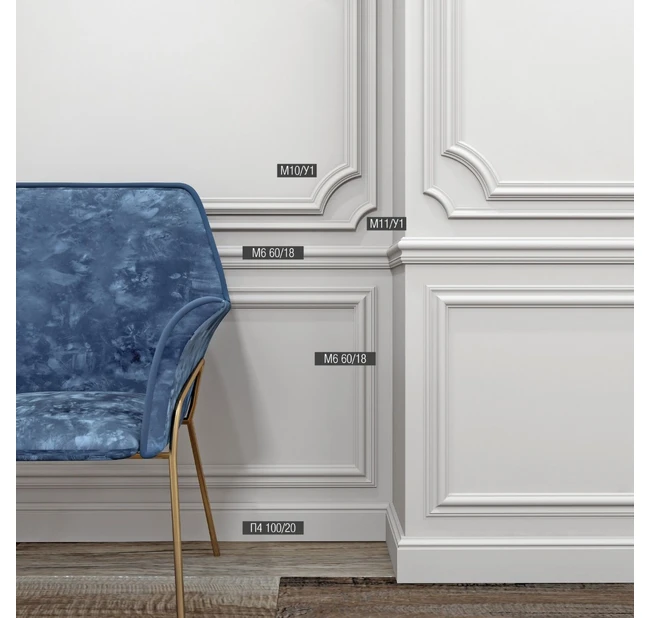 Настенный молдинг Bello Deco М6 60-18 Настенный молдинг Bello Deco М6 60-18