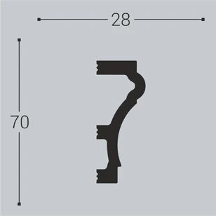 Настенный молдинг Bello Deco М7 70-28