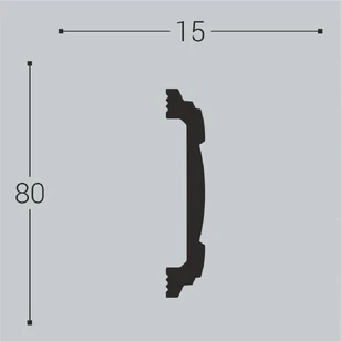 Настенный молдинг Bello Deco М8 80-15