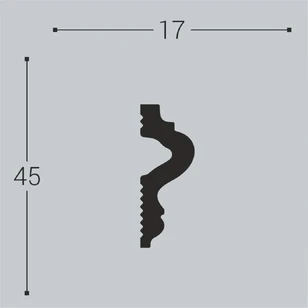 Настенный молдинг Bello Deco М10 45-17