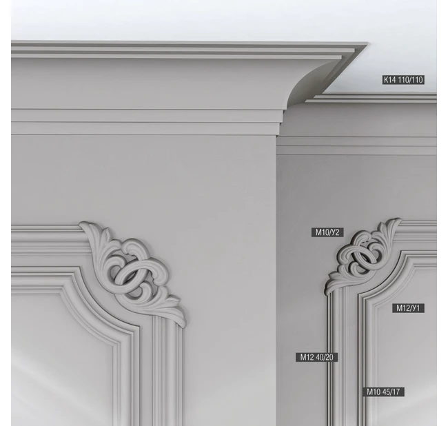 Настенный молдинг Bello Deco М12 40-20 Настенный молдинг Bello Deco М12 40-20