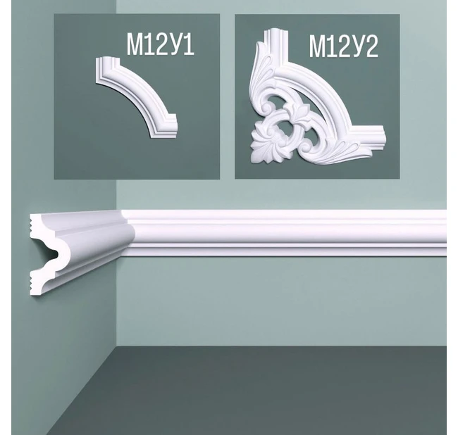 Настенный молдинг Bello Deco М12 40-20 Настенный молдинг Bello Deco М12 40-20